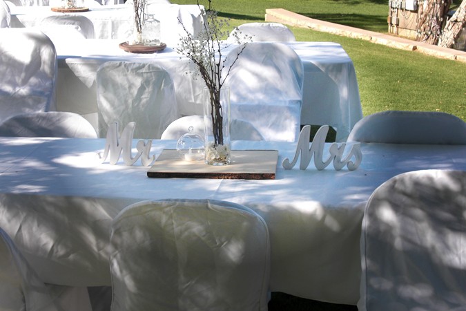 "Seating for Bride & Groom"